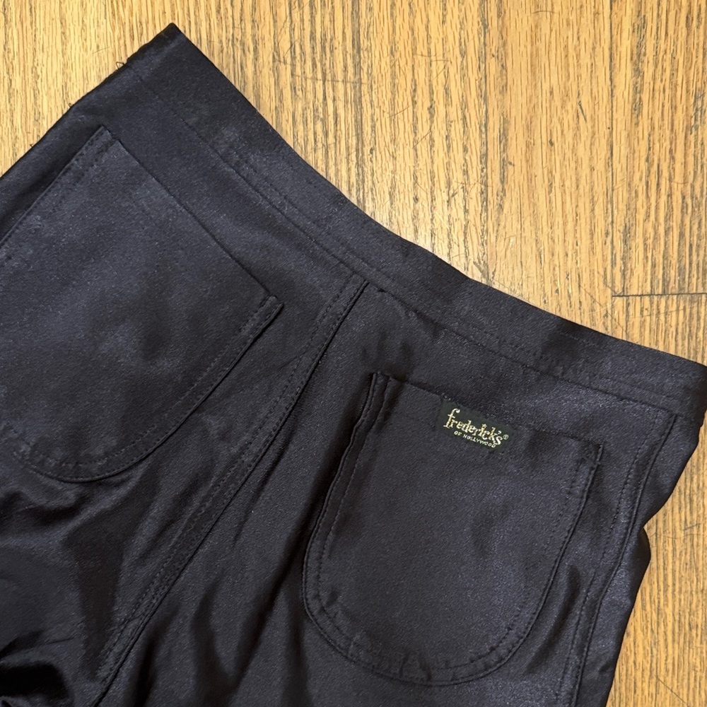 Vintage Frederick's of Hollywood Women's Black Straight Leg Pants - Picture 10 of 14